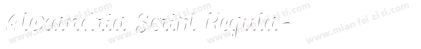 Alexandria Script Regula字体转换